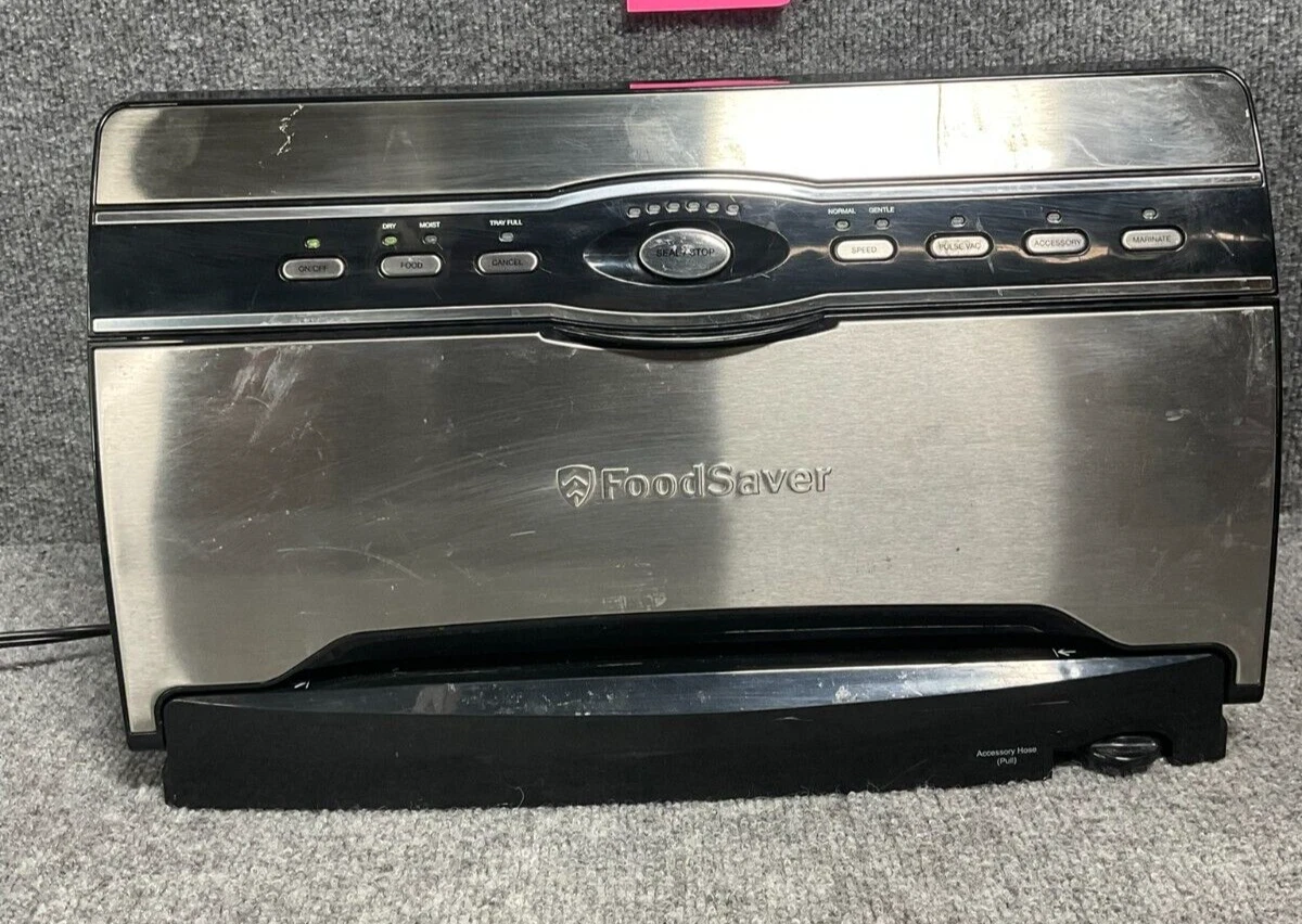 Vintage FoodSaver V3880 Vacuum Sealer Stainless Steel SmartSeal No Bags