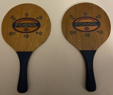 Pair of Authentic Fossil Worldwide Table Tennis Paddles. Ball not included.