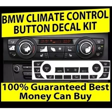 2006-11 BMW 3 AC CLIMATE CONTROL BUTTON KNOB STICKERS REPAIR SET BEST ON EBAY!