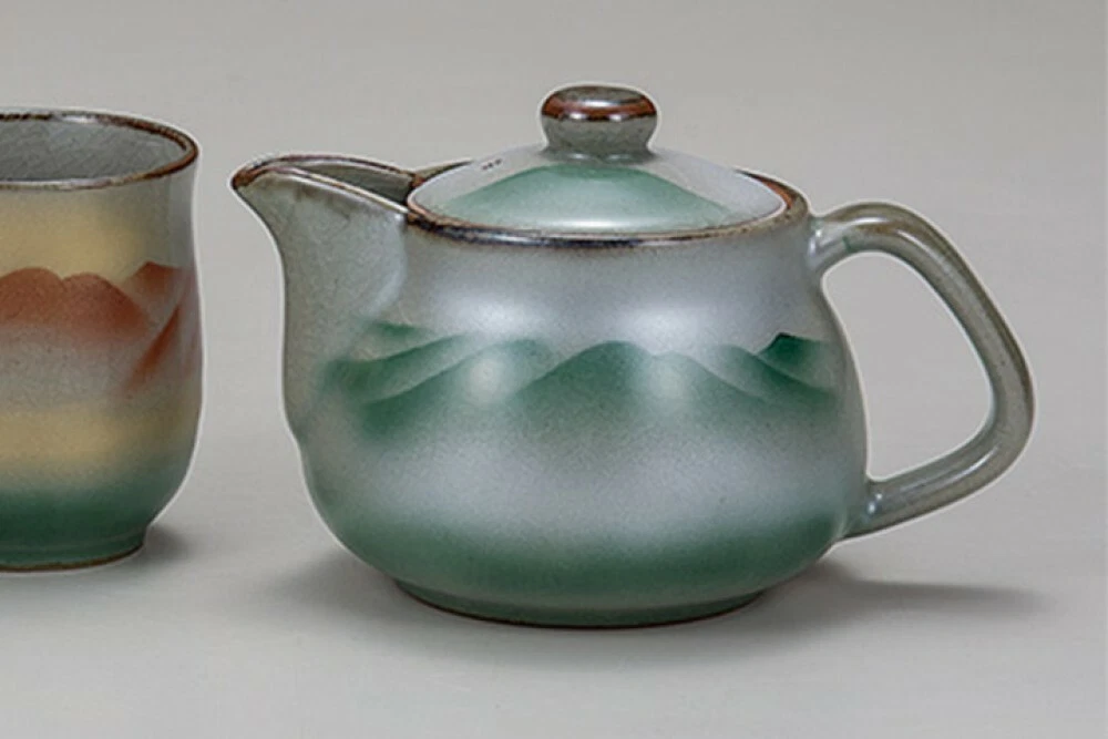 Kutaniyaki Sansui Tea Set - Thumbnail 2