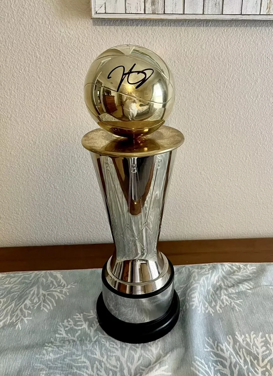 Kevin Durant KD Signed Full Size NBA Finals MVP Trophy