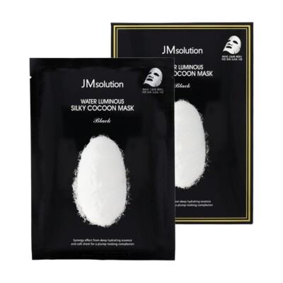 JM Solution Water Luminous Silky Cocoon Mask Black 10ea