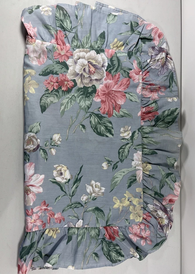 Funda de Almohada FLORAL De Colección Falsa Estándar Casa de Campo Granja Cama Decoración Foto 3 de 4