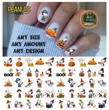 Halloween Fall Autumn Waterslide Nail Decals Set Of 50 Instructions & Bonus