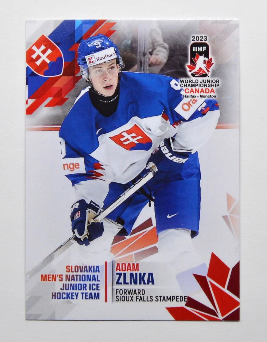 2023 BY Cards IIHF World Junior Championship Slovakia #122 Adam Zlnka eBay