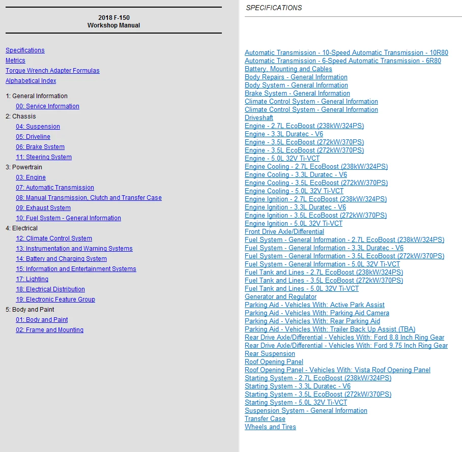 2018 Ford F-150 F150 RAPTOR, XL, XLT, Lariat Service Repair Workshop Manual USB - Image 3 of 4