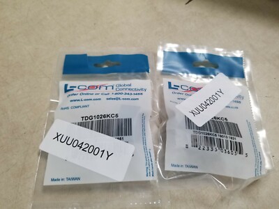 Lot of 2 - L-COM TDG1026KC5 Internet Cable Extender Connector CAT 5