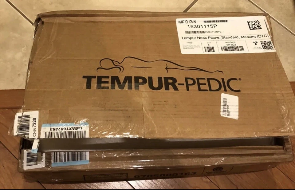 Tempur-Pedic TEMPUR-Ergo Neck Pillow, Standard, Medium, White New, Firm - Image 3 of 4