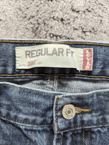 Levi's 505 Regular Fit Jeans Men's Size 34x32 Medium Wash - Picture 5 of 16