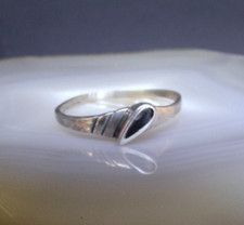 Ring Silber 925 Onyx fein geschmackvoll zeitlos elegant  19,5 mm vintage