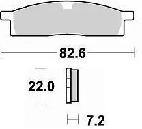 Bremsbelag Braking 705CM44, Vorne FüR Yamaha Yz 80 Lw 19/16 Zoll Rad, 1994-2001-image