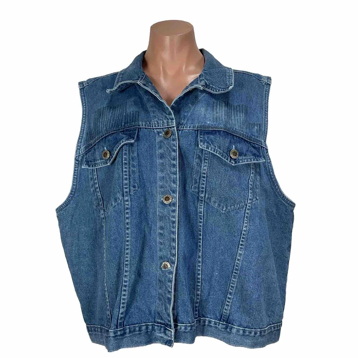 Faded Glory Denim Vests for Women for sale | eBay