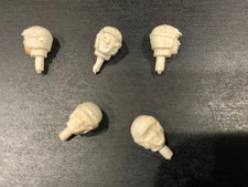 Vintage Eldon Strombecker Revell 1/32 Slot Car Body Driver Head Set of 5