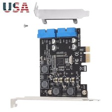 PCIE to Internal 2 Port 19Pin Header 4 Port USB 3.0 Expansion Adapter Card