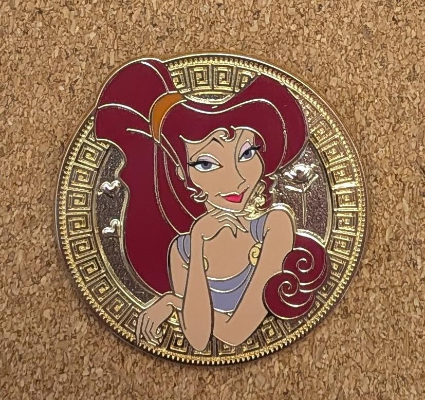 Disney Pin Meg Megara Hercules Coin Collection BoxLunch Monogram 2025