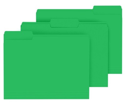File Folder, 120 Pack File Folder, 1/3 Cut Tab, Letter Size, Filing Folder fo...