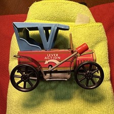 Vintage 1950s TPS T.P.S. Lever Action Tin Litho Automobile-Made in Japan-Working