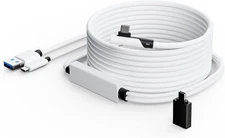 USB 3.2 Type-C Link Cable Gen1 for Meta Quest 3/2/Pro VR Headset/Gaming PC White