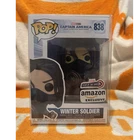 Funko Pop! Marvel Winter Soldier Amazon Exclusive #838 Vinyl Figure w/Protector