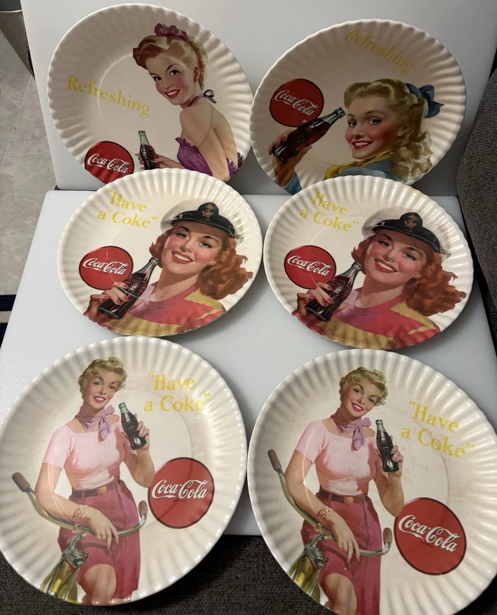 Reproduction White Coca-Cola Dishes, Bowls & Plates for sale | eBay