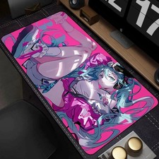 Hatsune Miku Keyboard Desk Mat Large Mouse Mat Locked Edge 60cm x 30cm