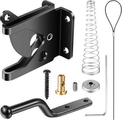Self Locking Gate Gravity Latch Stainless Steel Spring Loaded withAdjustable gat
