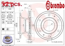 Brake Disc fits: IVECO EUROCARGO I-III 65 E 14 tector 65 E 14 P tector/65 E 1