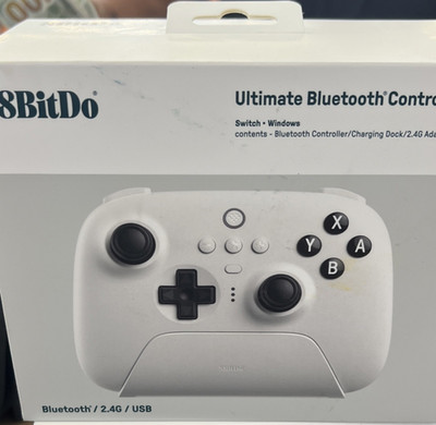 8BitDo Ultimate Bluetooth Controller White for Nintendo Switch Windows