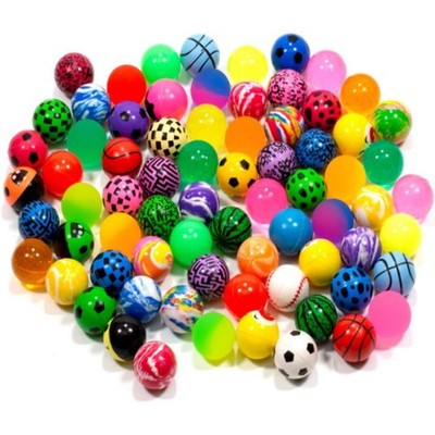 50 Pieces Assorted Colorful Bouncy Balls High Bouncing Balls (28 mm)