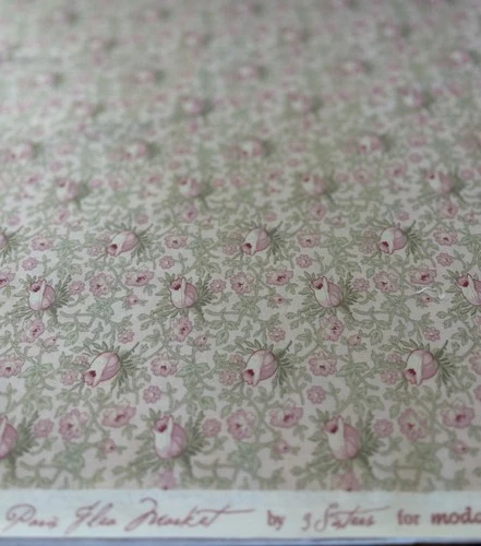 3 Sisters Paris Flea Market by Moda Cotton Quilt Fabric Pink 2.5 yds OOP SBTHY image 2