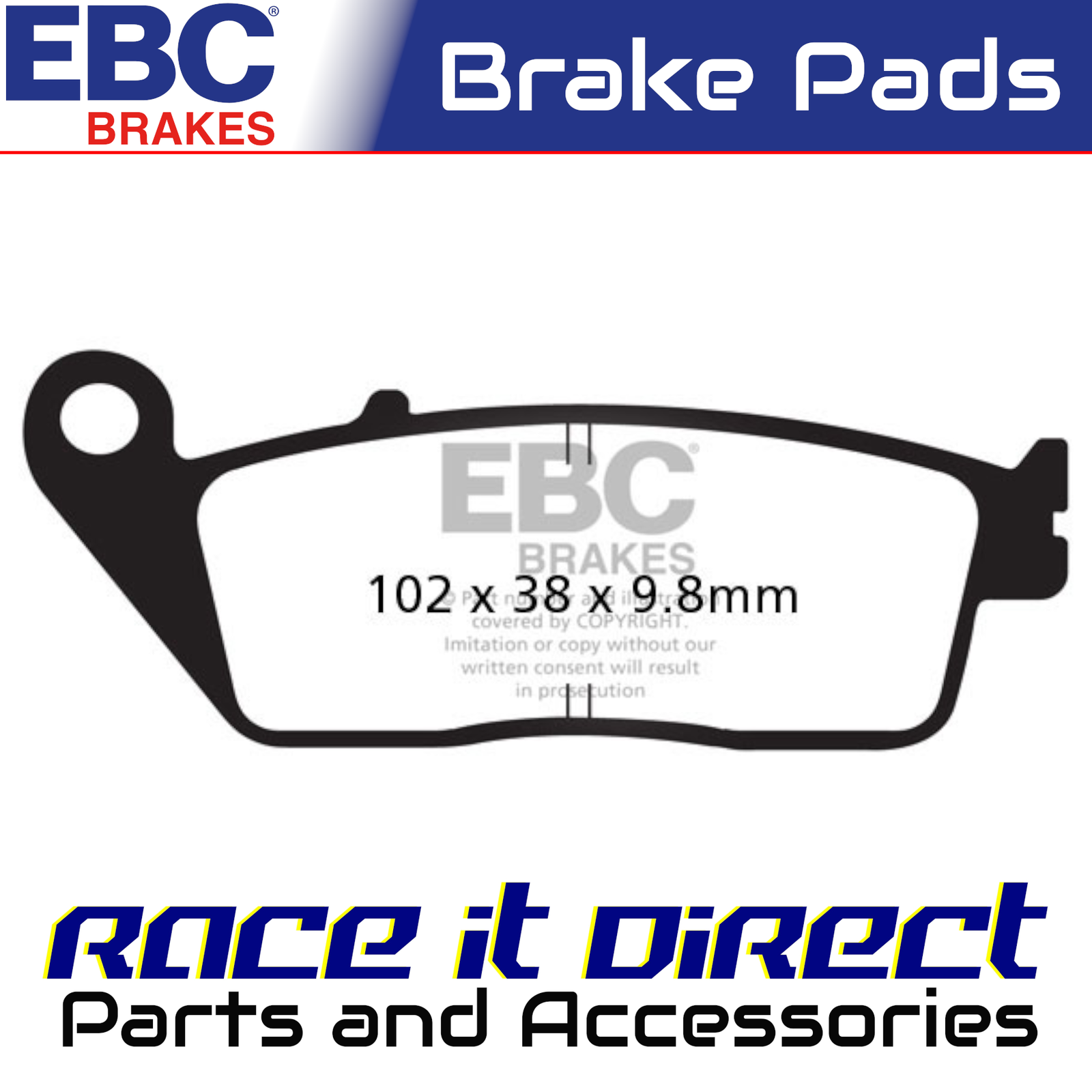 Brake Pads for HONDA VTX 1300 S 2003-2007 Front EBC