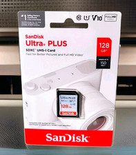 SanDisk Ultra PLUS 128GB SDXC UHS-I Memory Card 150MB/s V10 Full HD - NEW