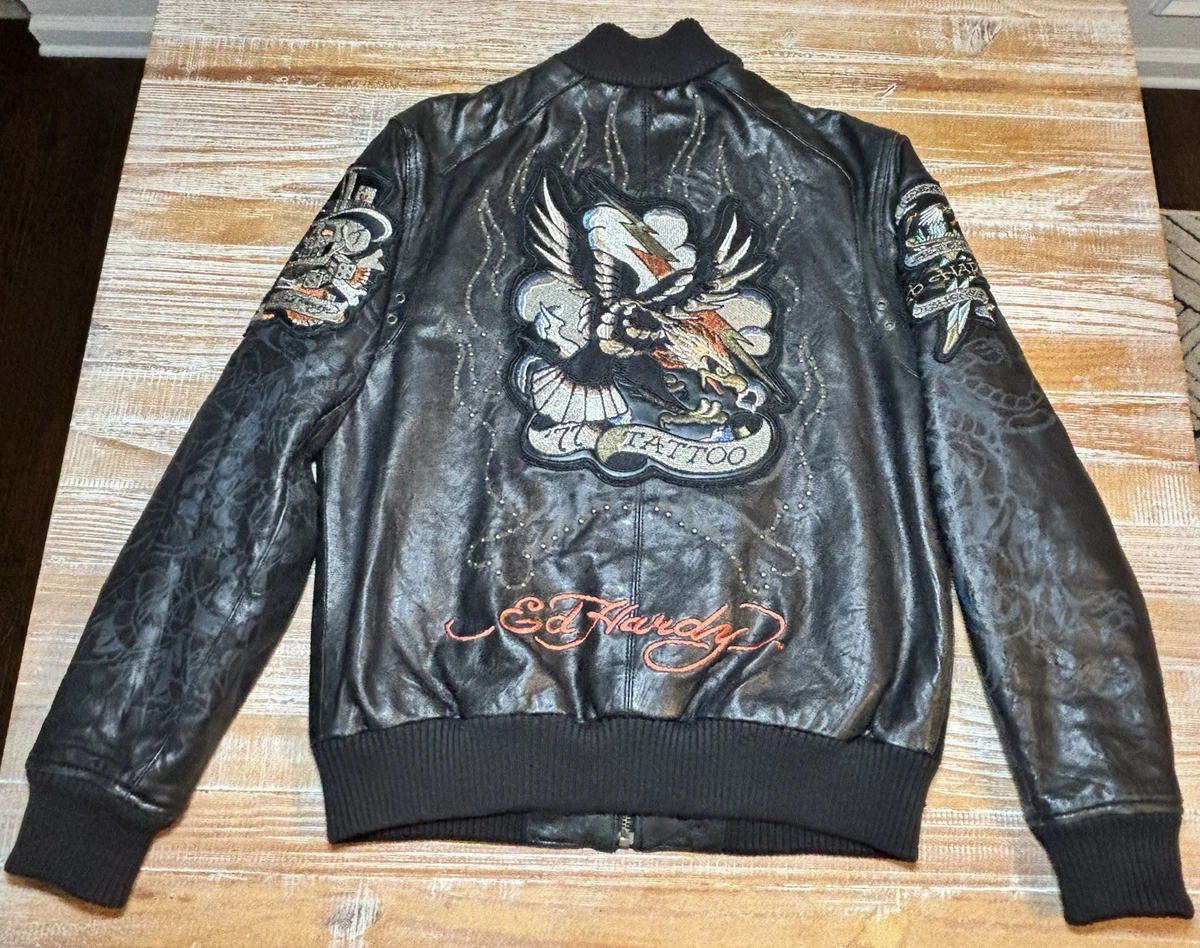 Ed Hardy Leather Jacket products for sale | eBay