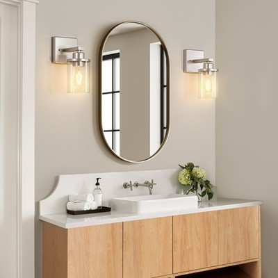 EDISHINE Dimmable Wall Light for Bathroom, Wet Location Rated, Up Down Light