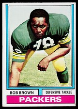 Bob Brown, 1974 Topps, #266, Green Bay Packers,