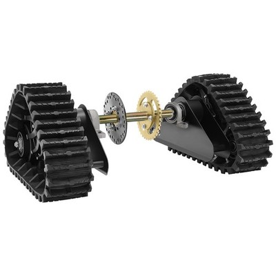 810mm Go Kart Rear Axle Kit & Wheel Tracks for UTV ATV Buggy Quad 4 Wheelers DIY