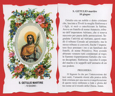 SANTINO S. GETULIO MARTIRE  SANTO DEL GIORNO 10° GIUGNO CON PREGHIERA
