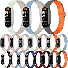 Silicone Magnetic Wristband Watch Strap for Xiaomi Mi Band 10/10 NFC 9 NFC 8 NFC