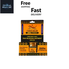 Tiger Balm Ultra Strength Pain Relief Ointment, 0.63 oz Jar