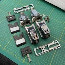 1980s Vintage Tyrolia 150 Racing Ski Bindings Blue 80s Parts Restore Display Y2K