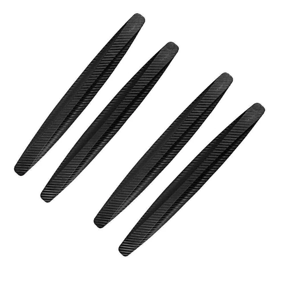 Protector de parachoques tira anticolisión grano fibra de carbono 4 piezas para Infiniti Q50 Foto 2 de 4