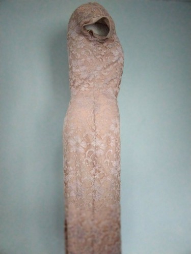 THE PRETTY DRESS COMPANY Midi Blush Pink Stretchy Lace Bodycon Fitted UK 14 - Picture 4 of 12