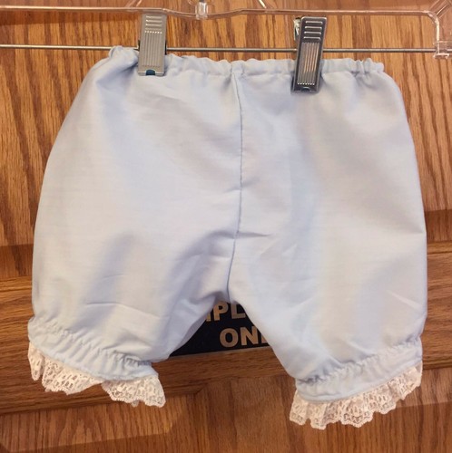 Christening Dresses Baby Hand Crafted White & Blue with Bloomers  Lot of 2 - Picture 8 of 11