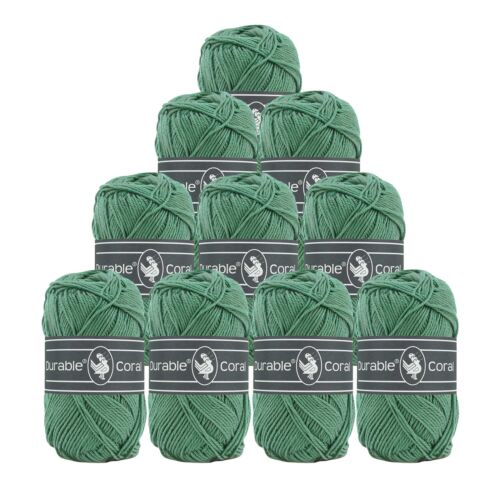 10x50g Strickgarn Häkelgarn Durable Coral 90 Farben Baumwollgarn Sommergarn - Bild 14 von 48