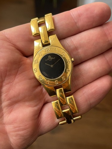 Baume&Mercier "LINEA" Gold Plated Quartz Ref. 5161 watch FOR PARTS OR RESTORE - Picture 9 of 16
