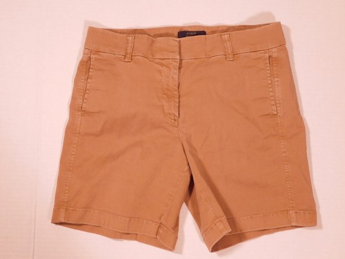 J CREW CHINO Damen khaki klassisch Baumwolle Twill Shorts Gr. 4 - Bild 2 von 4