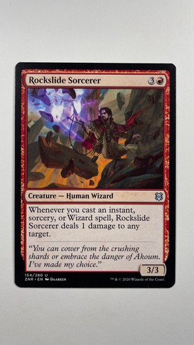 MTG Zendikar Rising Rockslide Sorcerer 154/280 Magic the Gathering