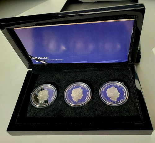 Tuvalu Perth Mint 2014 Horses of Lore and Legend 3 X 1oz. Silver Coin Box Set - Picture 8 of 17