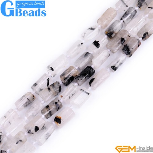 Natural Assorted Gemstone Faceted Tube Column Beads for Jewelry Making 8x12mm - Picture 134 of 192