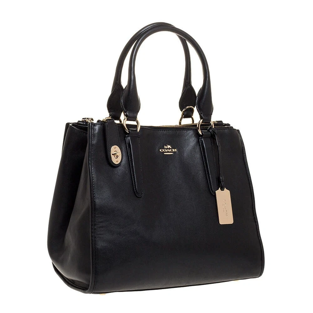 Coach black tote purse sale